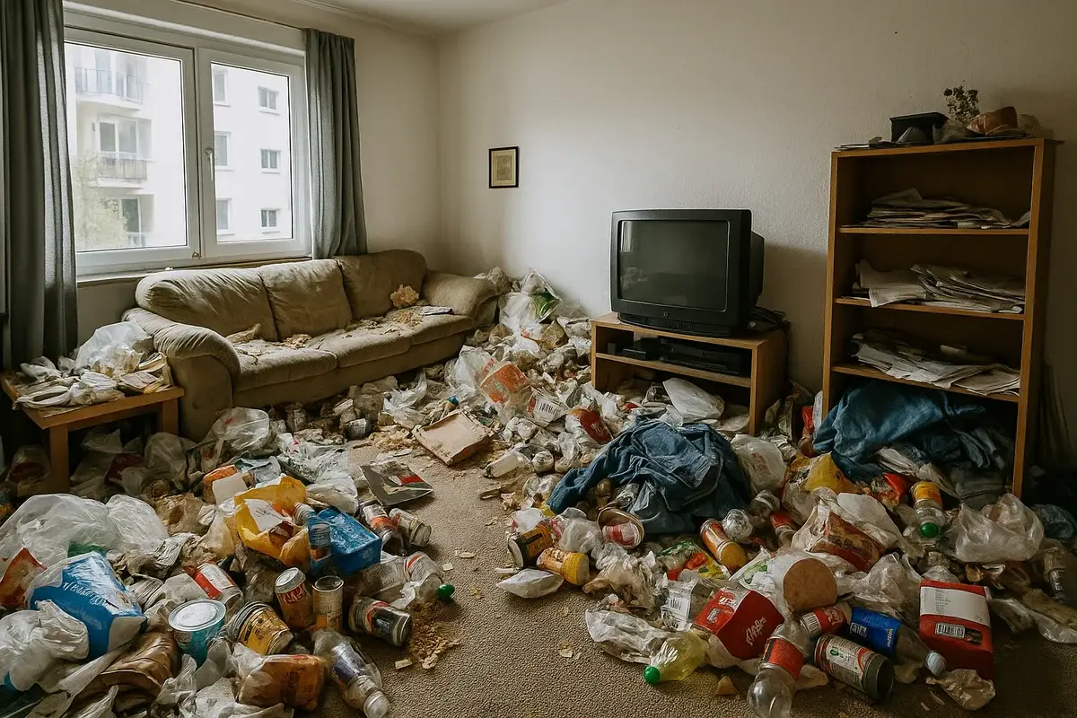 Messie Wohnung vor der Entrümpelung in Ihrer Region