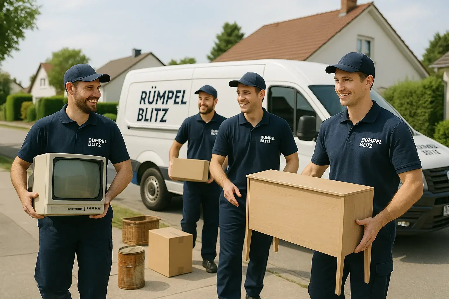 Unser Entrümpelungsteam von Rümpel Blitz bei der Arbeit